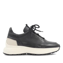 Celal Gltekin Herren Chunky Sneaker aus Leder Schwarz