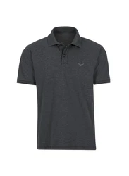 Trigema Poloshirt DELUXE Piqu grau (anthrazit, melange)