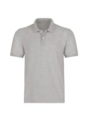 Trigema Poloshirt DELUXE Piqu grau/melange
