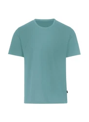 Trigema T-Shirt in Piqué-Qualität Hellblau/Grün/Türkis