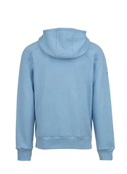 Trigema Sweatjacke mit Kapuze Blau/Hellblau/Grau