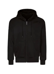Trigema Sweatjacke mit Kapuze Schwarz/Braun
