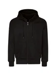 Trigema Sweatjacke mit Kapuze Schwarz/Braun