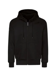 Trigema Sweatjacke mit Kapuze Schwarz/Braun