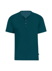 Trigema T-Shirt mit Knopfleiste DELUXE 