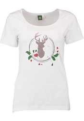 OS-Trachten Trachtenshirt Dolanu Rundhalsausschnitt Türkis/Rosa/Rot/Weiß/Braun/Creme
