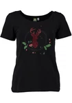 OS-Trachten Trachtenshirt Dolanu Rundhalsausschnitt Rot/Rosa/Dunkelrot/Lila/Schwarz