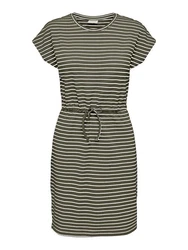 ONLY Relax-fit-Jeans ONLBUBBLE S/S DRESS SWT Dunkelgrün/Khaki