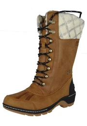 NL2984-224 Whistler Tall Camel Brown Black Stiefelette