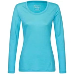 Kaipara Merino Sportswear Langarmshirt Damen Rundhals Slimfit 200 Türkis