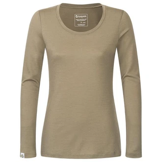 Kaipara Merino Sportswear Langarmshirt Damen Rundhals Slimfit 200 Khaki/Braun Kaipara Merino Sportswear Langarmshirt Damen Rundhals Slimfit 200 Khaki/Braun