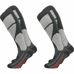 Skisocken fr Herren mit Spezialpolsterung und wrmender THERMOLITE Funktion (2 Paar) auch fr Snowboard, Trekking oder als Thermosocke geeignet