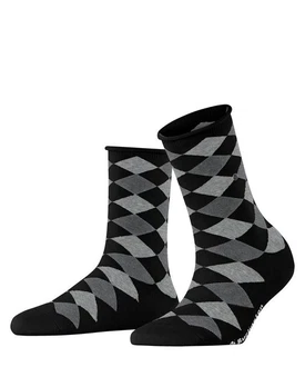 Burlington Kurzsocken Sandy Schwarz/Grün