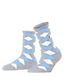 Burlington Kurzsocken Sandy Grau/Hellblau