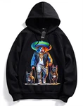 RMK Hoodie Herren Kapuzenpullover Langarm Hellgrau/Dunkelgrau