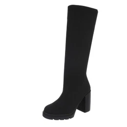 Gr38 Langschaft Stiefel Plateau High Heels Stiefel Kniehoch Mit