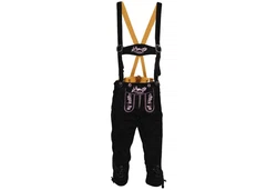 German Wear Trachtenlederhose GW1400 Damen Lederhose Trachtenhose Rosa/Schwarz/Lila/Gold