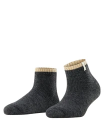 FALKE Kurzsocken Cosy Plush Schwarz/Dunkelgrau