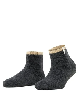 FALKE Kurzsocken Cosy Plush Schwarz/Dunkelgrau