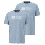 s.Oliver T-Shirt Basic Rundhals 2er Pack Hellblau/Blau