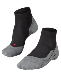 FALKE Kurzsocken RU4 Endurance Short Schwarz/Rot/Dunkelgrau/Lila