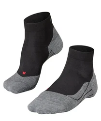 FALKE Kurzsocken RU4 Endurance Short Schwarz/Rot/Dunkelgrau/Lila