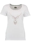 OS-Trachten Trachtenshirt Uginoy Türkis/Creme/Beige/Weiß/Silber