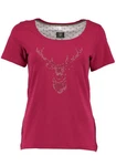 OS-Trachten Trachtenshirt Uginoy Rosa/Dunkelrot/Bordeaux/Rot