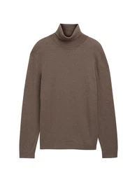 Strickpullover Rollkragenpullover - Regular Fit