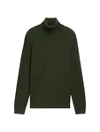 TOM TAILOR Strickpullover Rollkragenpullover Regular Fit Dunkelgrün