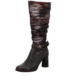 Hohe Stiefel Damen Breite Waden Mit Quadrat Absätz Produktbild-Vorschau 8