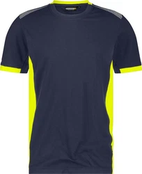 Dassy T-Shirt Tampico Dunkelblau/Gelb