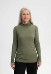 MELA Langarmshirt Turtleneck Shirt ANCHAL Dunkelgrün/Grün