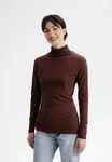 MELA Langarmshirt Turtleneck Shirt ANCHAL Braun/Dunkelbraun/Bordeaux/Dunkelrot