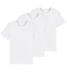 Gradnetz T-Shirt basic unisex 3er-Pack Weiß