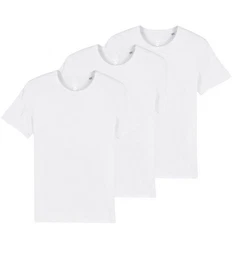 T-Shirt basic unisex (Spar-Set, 3er-Pack) Biobaumwolle nachhaltig & fair produziert