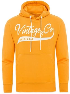 WOTEGA Kapuzenpullover Sweat Hoodie WT Star Orange/Gelb WOTEGA Kapuzenpullover Sweat Hoodie WT Star Orange/Gelb