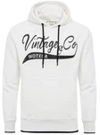 WOTEGA Kapuzenpullover Sweat Hoodie WT Star Creme/Weiß