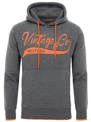 WOTEGA Kapuzenpullover Sweat Hoodie WT Star Orange/Dunkelgrau/Grau/Hellgrau/Rot