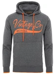 WOTEGA Kapuzenpullover Sweat Hoodie WT Star Orange/Dunkelgrau/Grau/Hellgrau/Rot