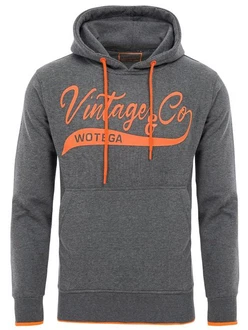 WOTEGA Kapuzenpullover Sweat Hoodie WT Star Orange/Dunkelgrau/Grau/Hellgrau/Rot WOTEGA Kapuzenpullover Sweat Hoodie WT Star Orange/Dunkelgrau/Grau/Hellgrau/Rot