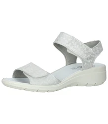 Imac Sandalen Riemchensandalette Grau/Silber/Weiß