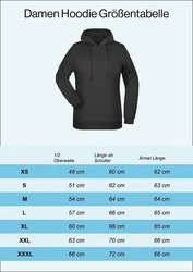 Youth Designz Kapuzenpullover Born To Be Wild Damen Hoodie Dunkelblau/Blau/Rot
