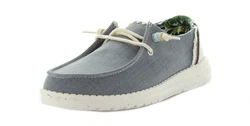 Hey Dude Wendy Fringe Slipper Grau/Hellblau/Blau
