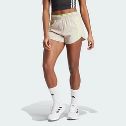 adidas Performance Sweatshorts OWN THE RUN 3-STREIFEN SHORTS Beige/Khaki/Gelb/Weiß