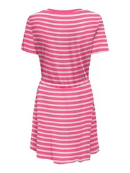 ONLY Relax-fit Jeans ONLMAY S/S V-NECK SHORT DRESS JRS Rosa
