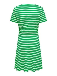 Relax-fit-Jeans ONLMAY S/S V-NECK SHORT DRESS JRS N
