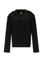 s.Oliver BLACK LABEL Strickpullover Kapuzenshirt Regular Fit schwarz