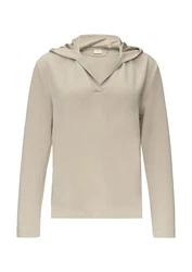 s.Oliver BLACK LABEL Strickpullover Kapuzenshirt Regular Fit Khaki/Braun/Beige