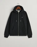 Gant Sweatshirt Zip Hoodie Shield Relaxed Fit Schwarz